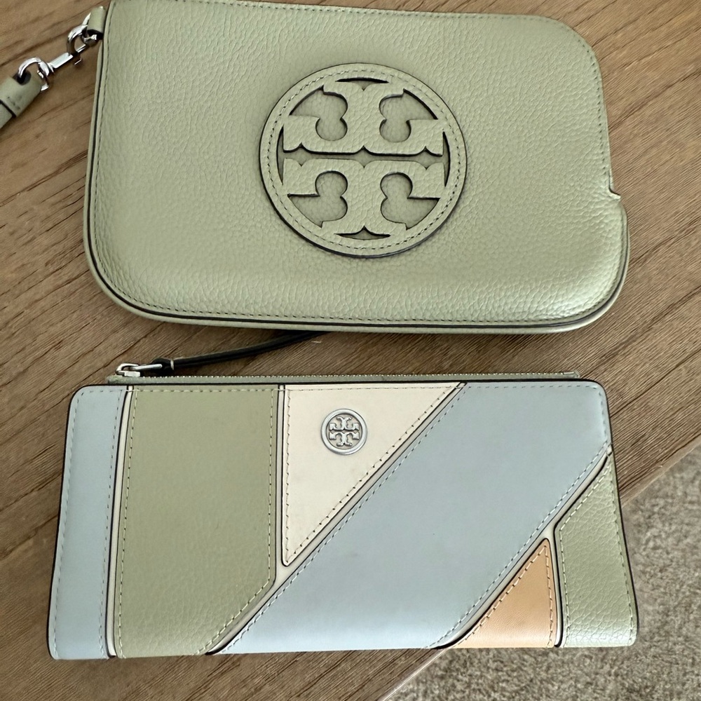 4 Piece Set! Tory Burch Quilted Chain Shoulder Bag - Fleming in Olive Sprig - Picture 7 of 16